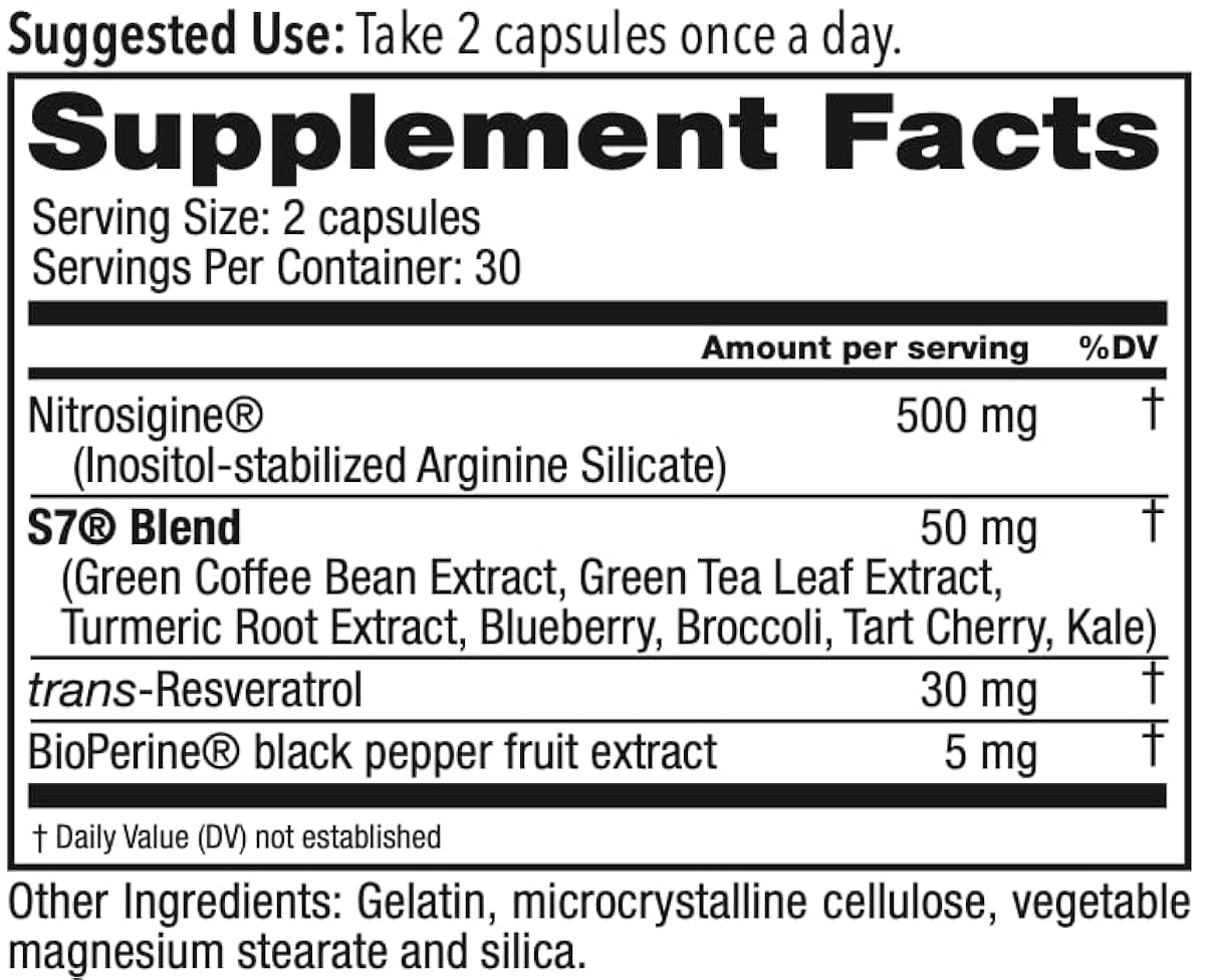 Nitric Oxide Blood Flow 7 - 60 Capsules_img_1