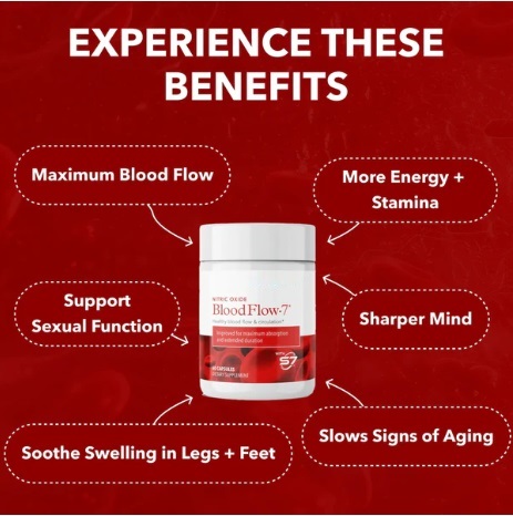 Nitric Oxide Blood Flow 7 - 60 Capsules_img_3