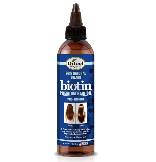 Difeel Biotin Pro Growth Premium Hair Oil – 8 oz (237 ml) (COS823)