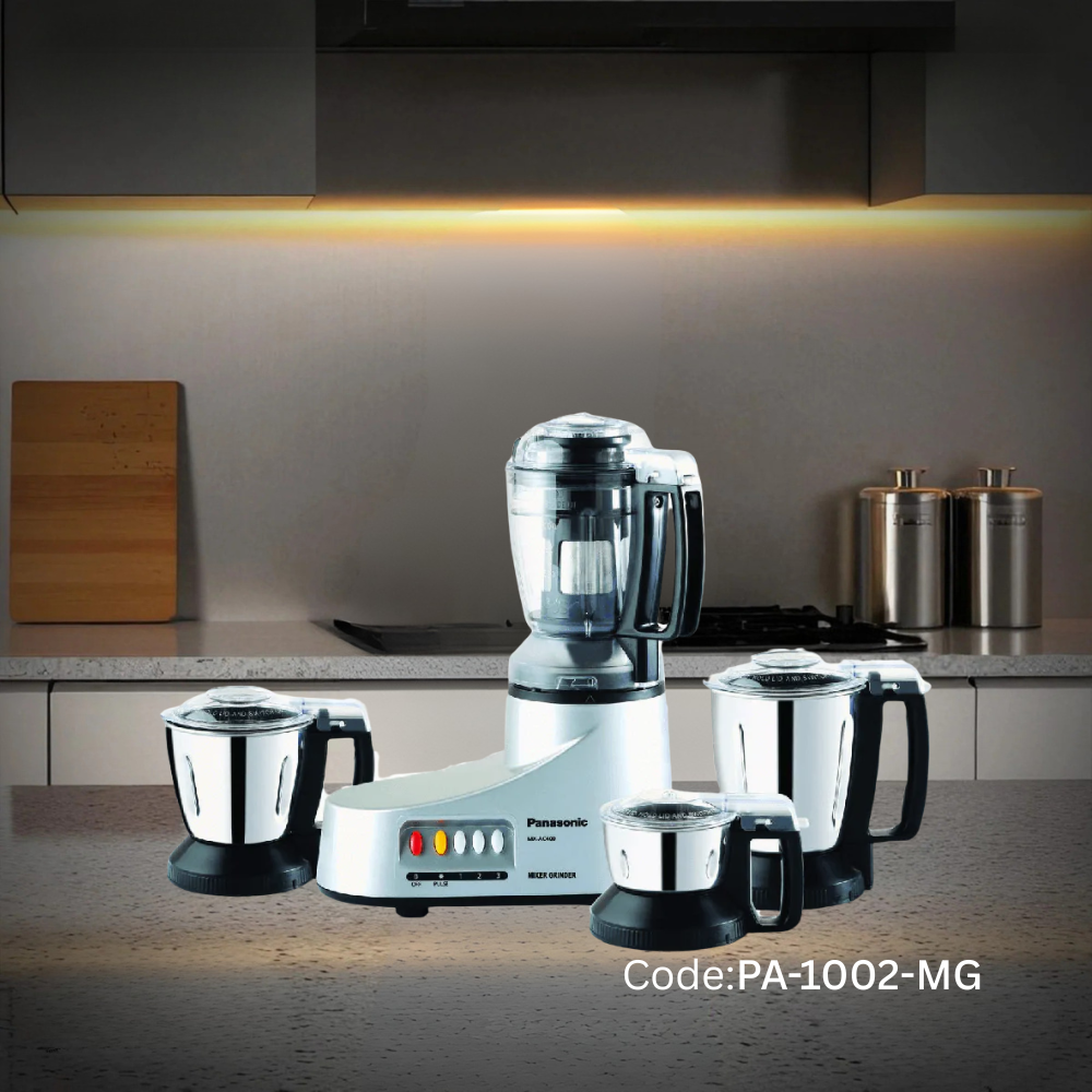 Panasonic MX-AC400 4 in 1 Super Mixer Grinder 550W (Silver) PA-1002-MG