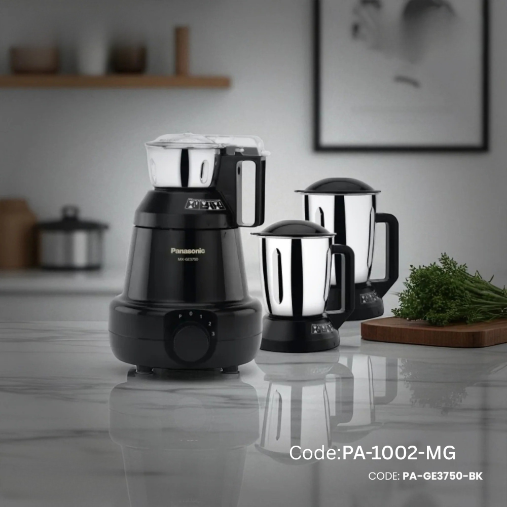 PANASONIC - MX-GE3750 Mixer Grinder (Black) | PA-GE3750-BK