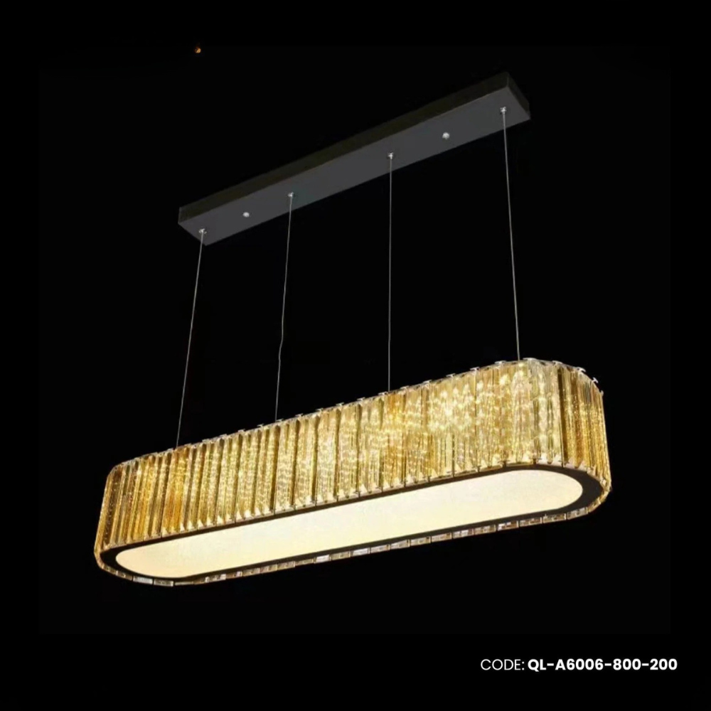 Qulik Gold Radiance Pabulum Luxury LED Crystal Chandelier Light (QL-A6006-800-200)