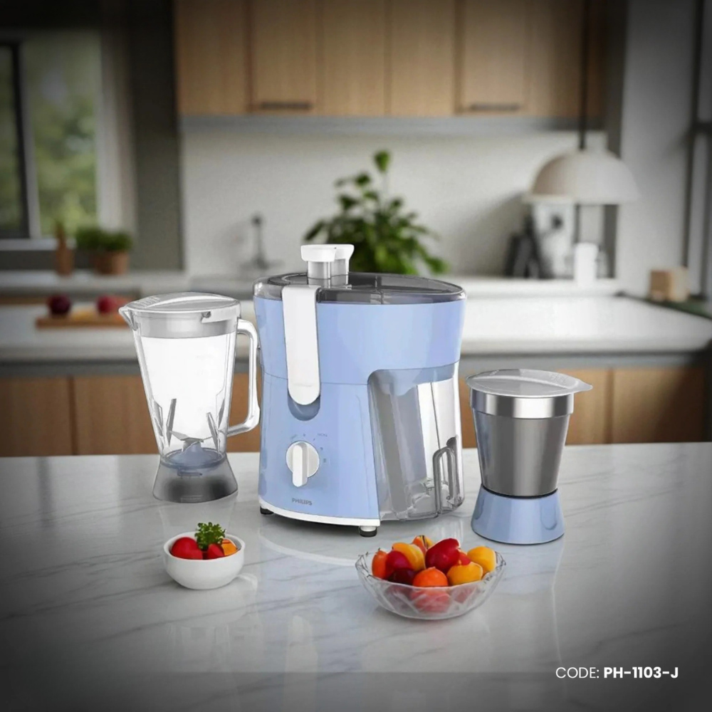 Philips Juicer Mixer Grinder HL7575/00 (Blue, 2 Jars) PH-1103-J