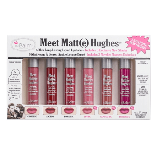 The Balm – Meet Matt(e) Hughes Mini Liquid Lipstick Set (6 Shades)