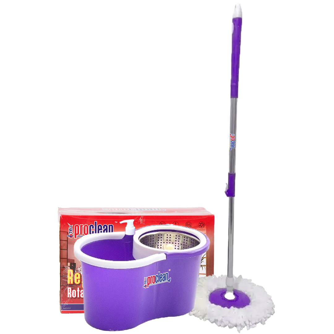 Regular Rotary/Spin Mop Floor Cleaning Mop_RM-9586_Purple_img_0