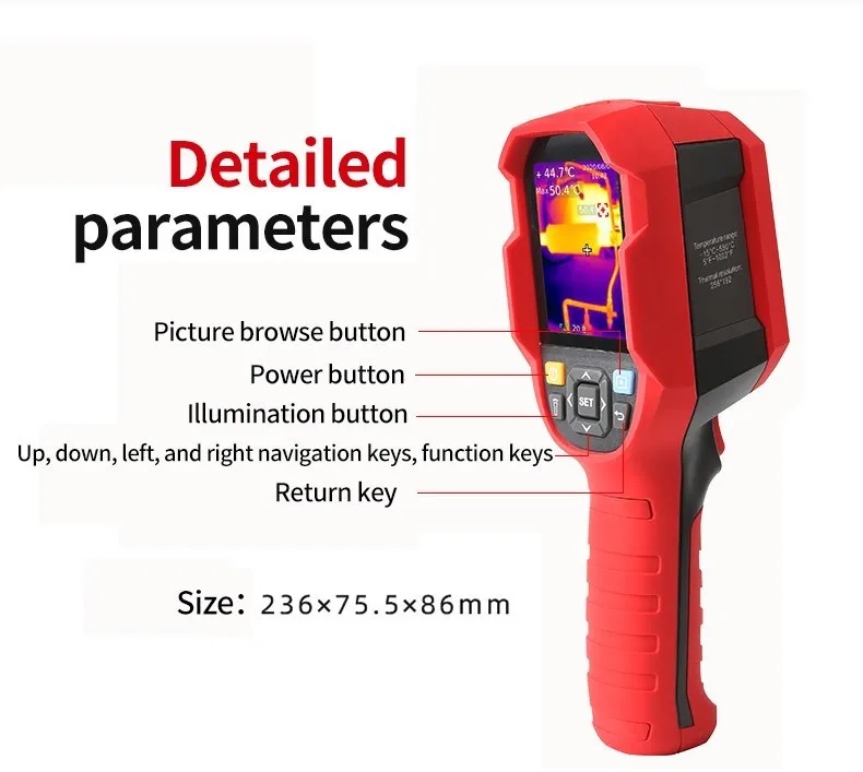 UNI-T UTi260B Infrared Thermal Imager -20°C~ 550°C (4°F~1022°F) Model UTi260B_img_5