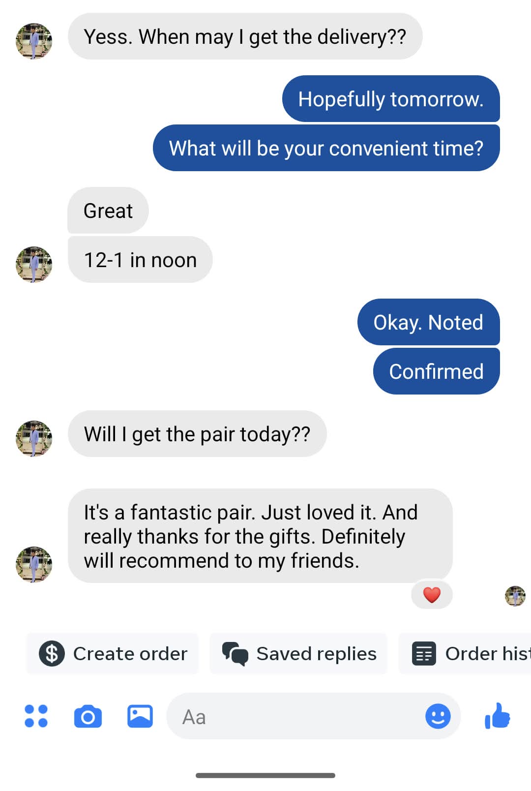 Customer review
