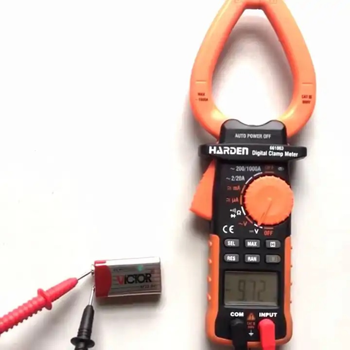 Harden 1000A Digital Clamp Multimeter (Max~1000A) AC DC LCD Display Power Tester Clamp Ampere Meter Digital Clamp Multimeter 661003_img_7