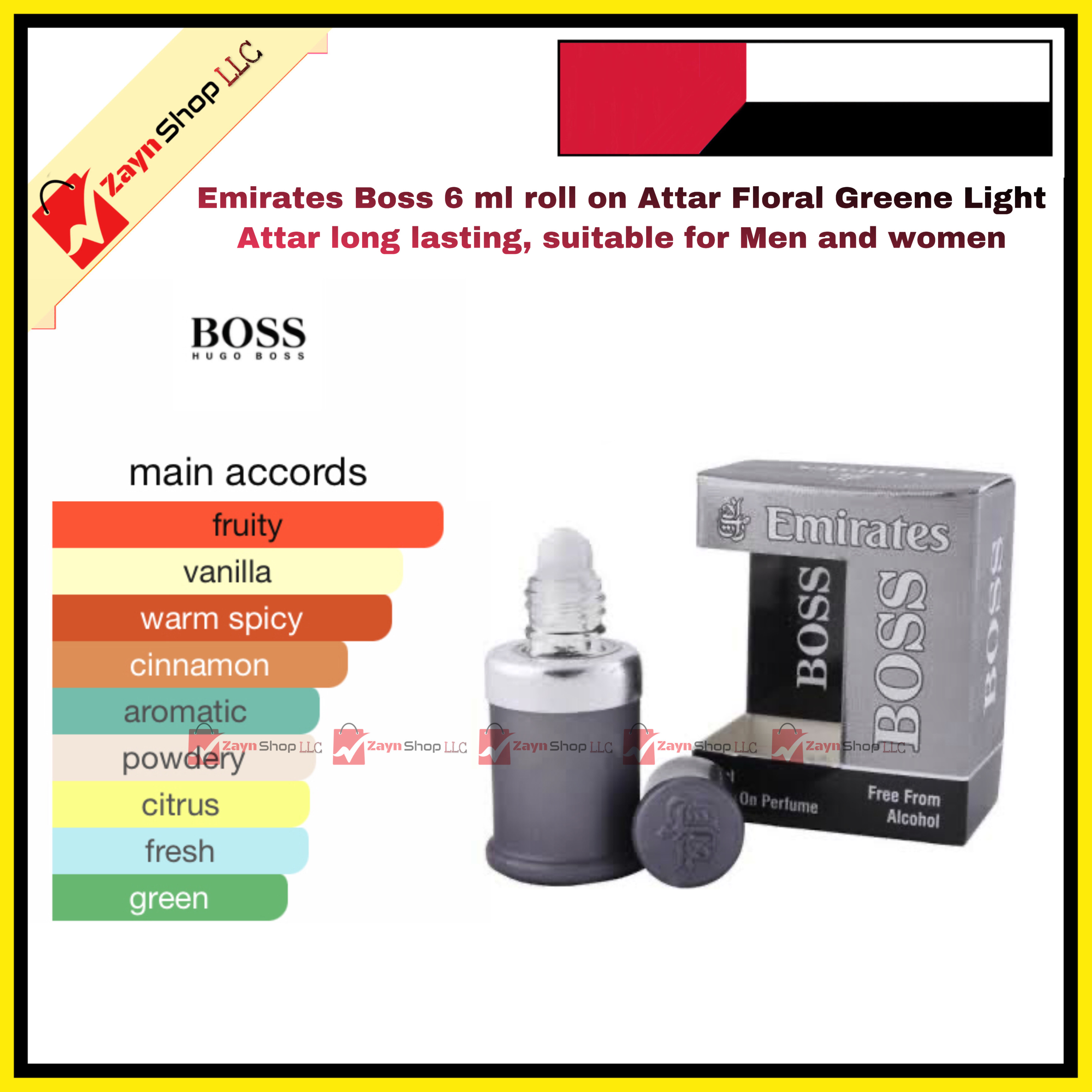 Emirates Boss 6 ml roll on Attar Floral Light Attar long lasting, suitable for Men and women_img_0