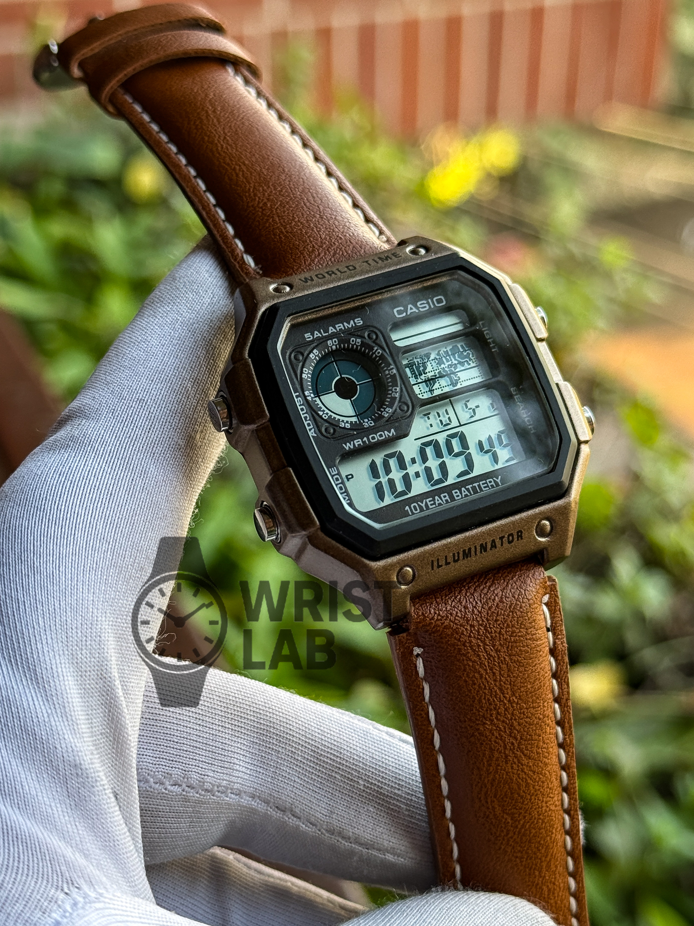 CASIO ROYALE BISCUIT LEATHER BRONZE CASE_img_0
