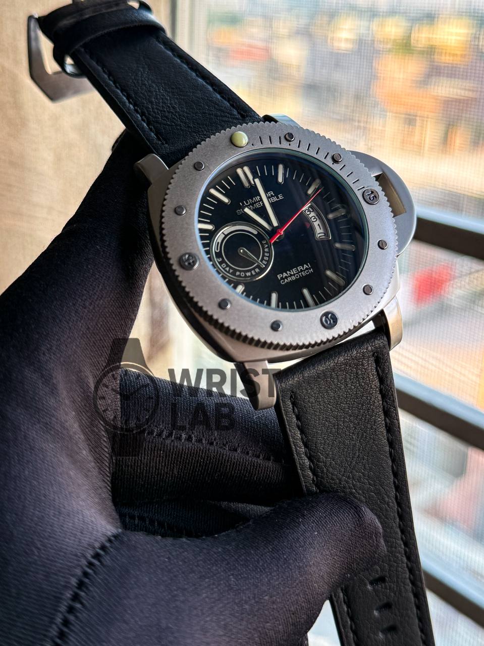 LUMINOR PANERAI BLACK LEATHER BELT_img_0