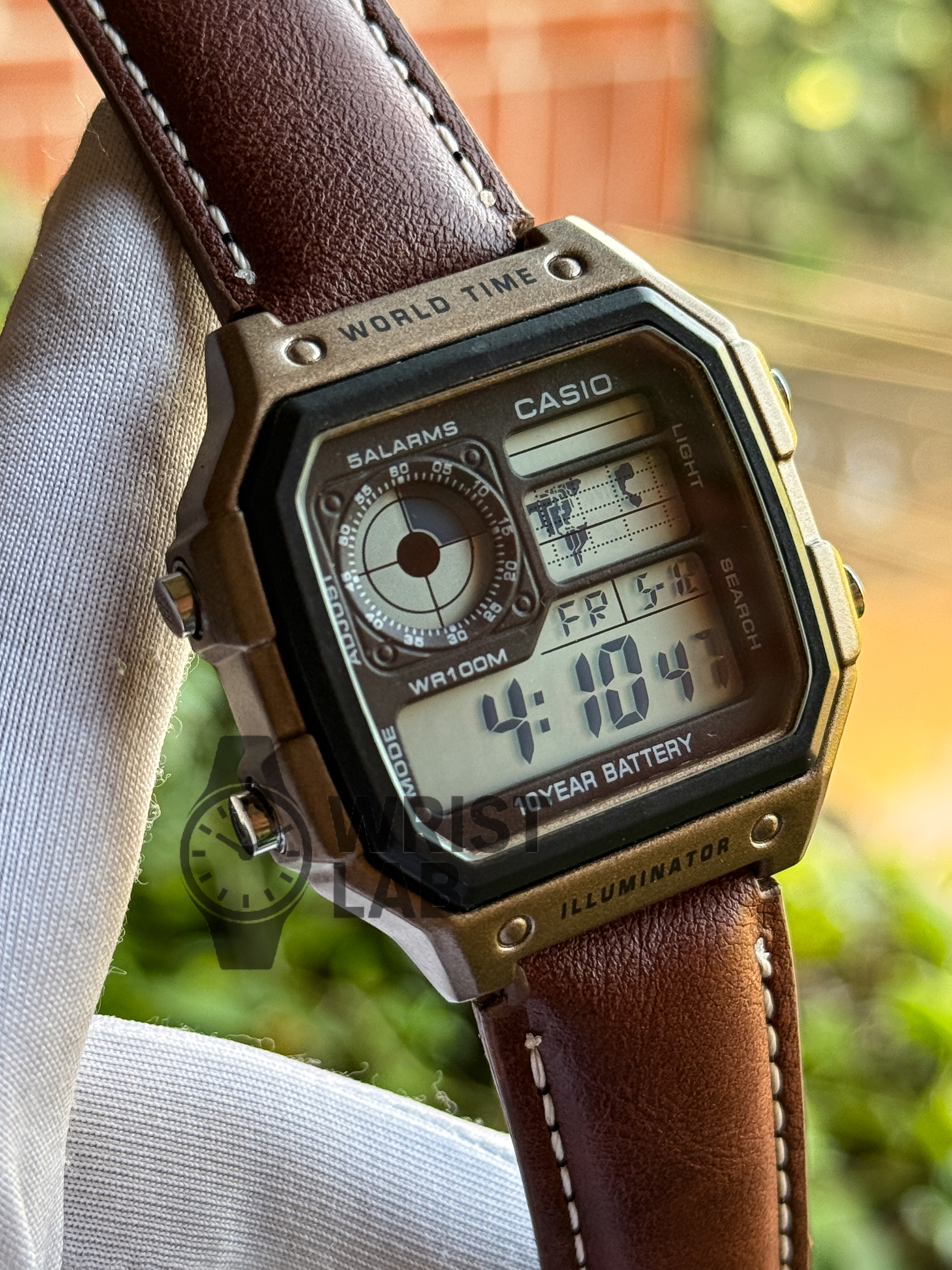 CASIO ROYALE BROWN LEATHER BRONZE CASE_img_1