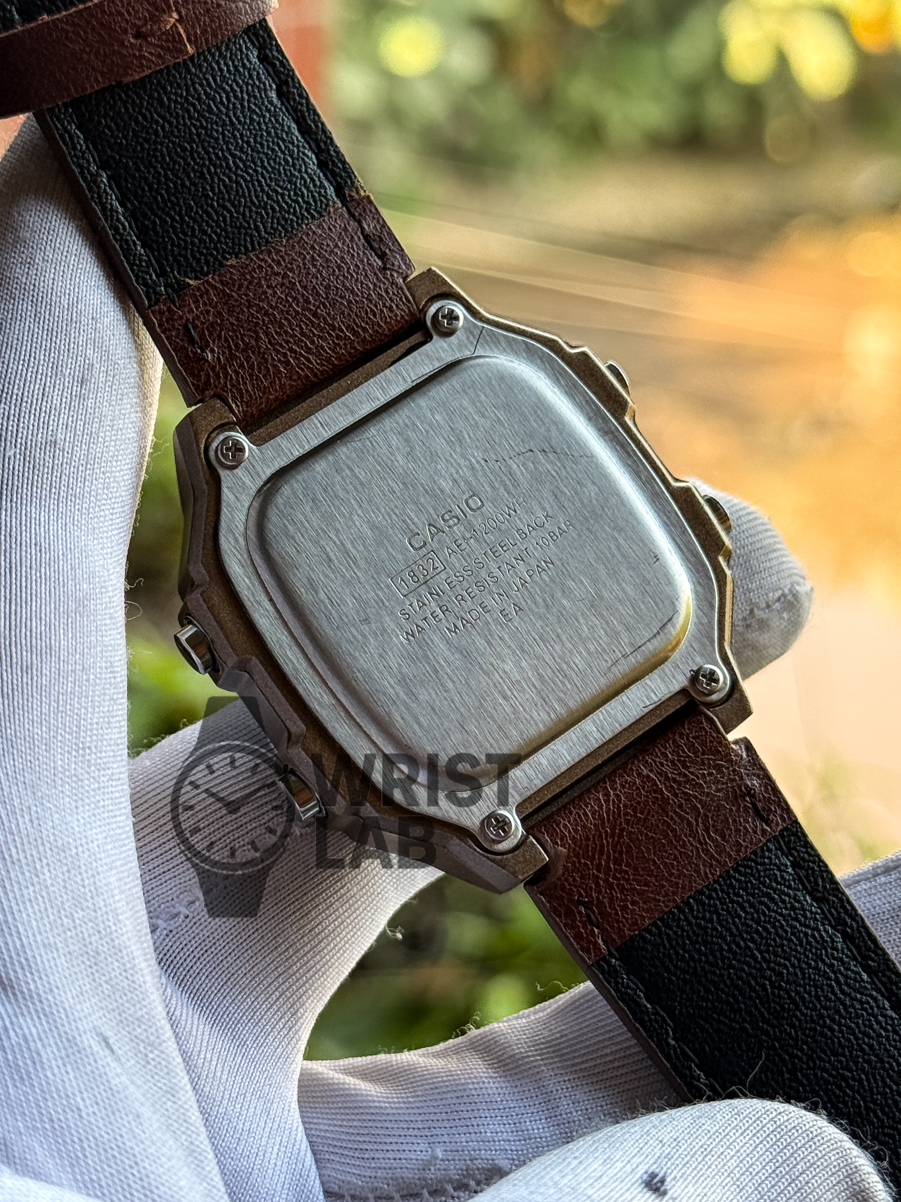 CASIO ROYALE BROWN LEATHER BRONZE CASE_img_3