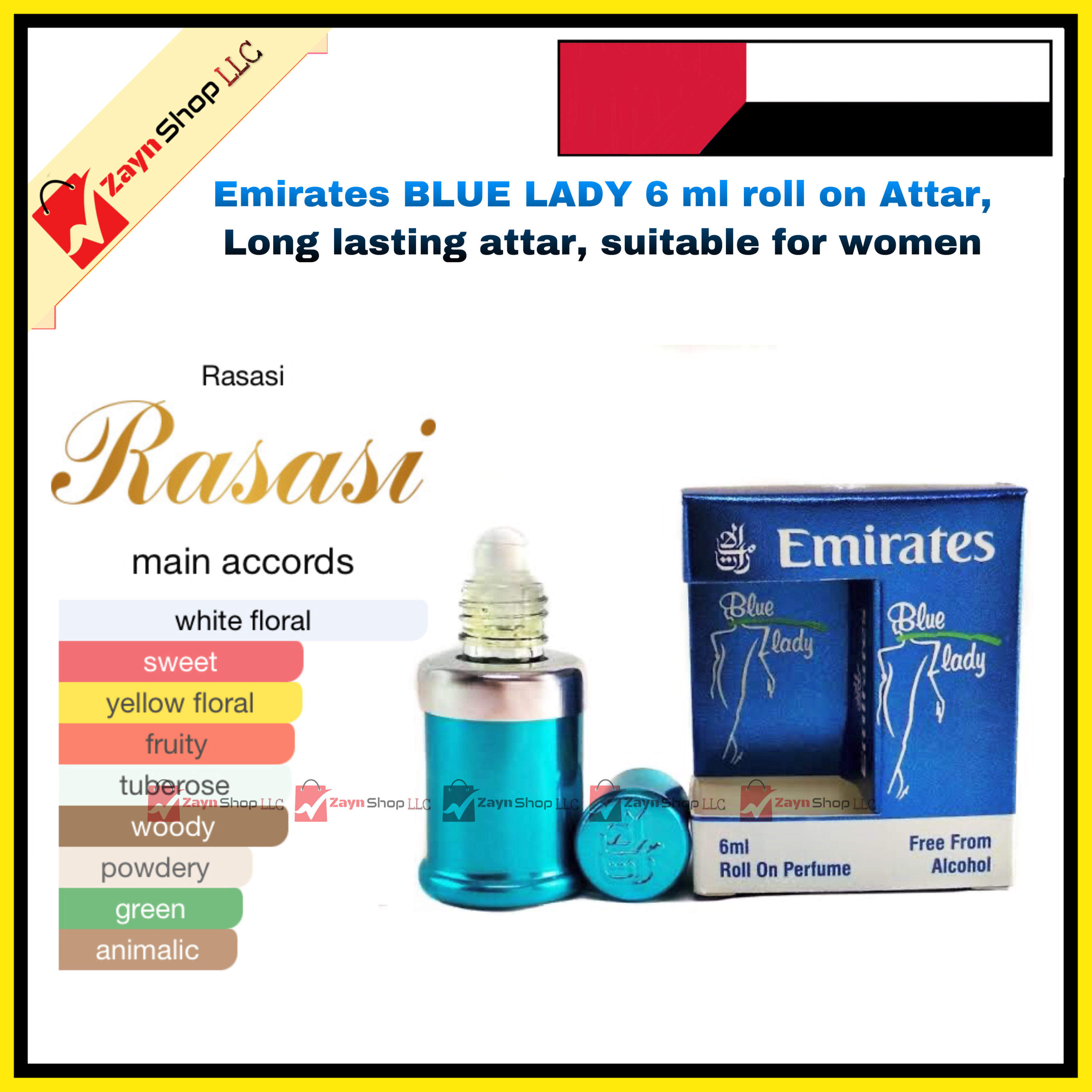 Emirates BLUE LADY 6 ml roll on Attar, long lasting attar, suitable for women_img_0