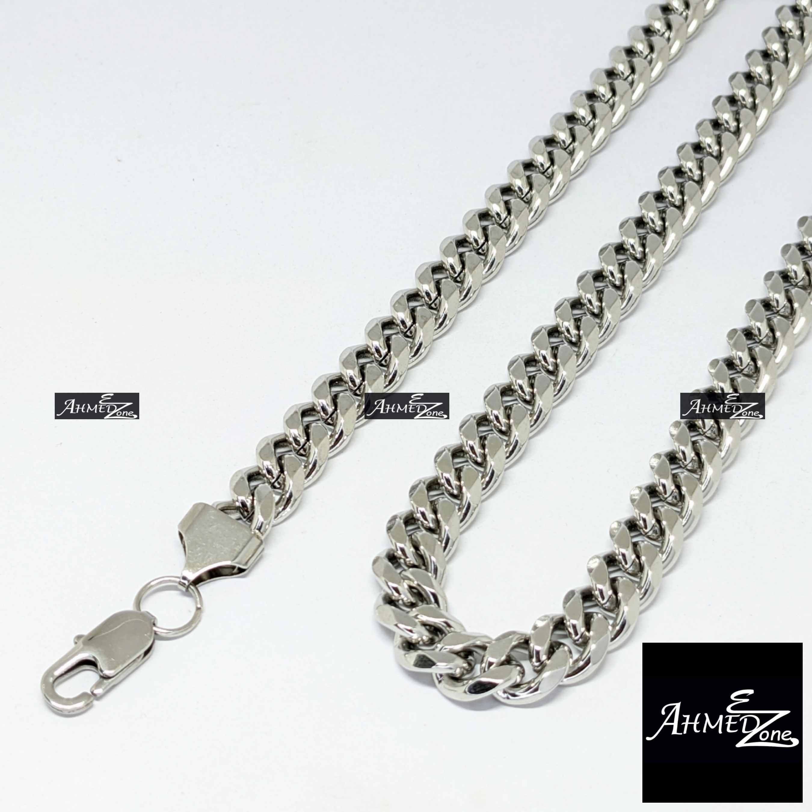 9mm Premium Quality Cuban Neck Chain Stainless Steel (GC-334)