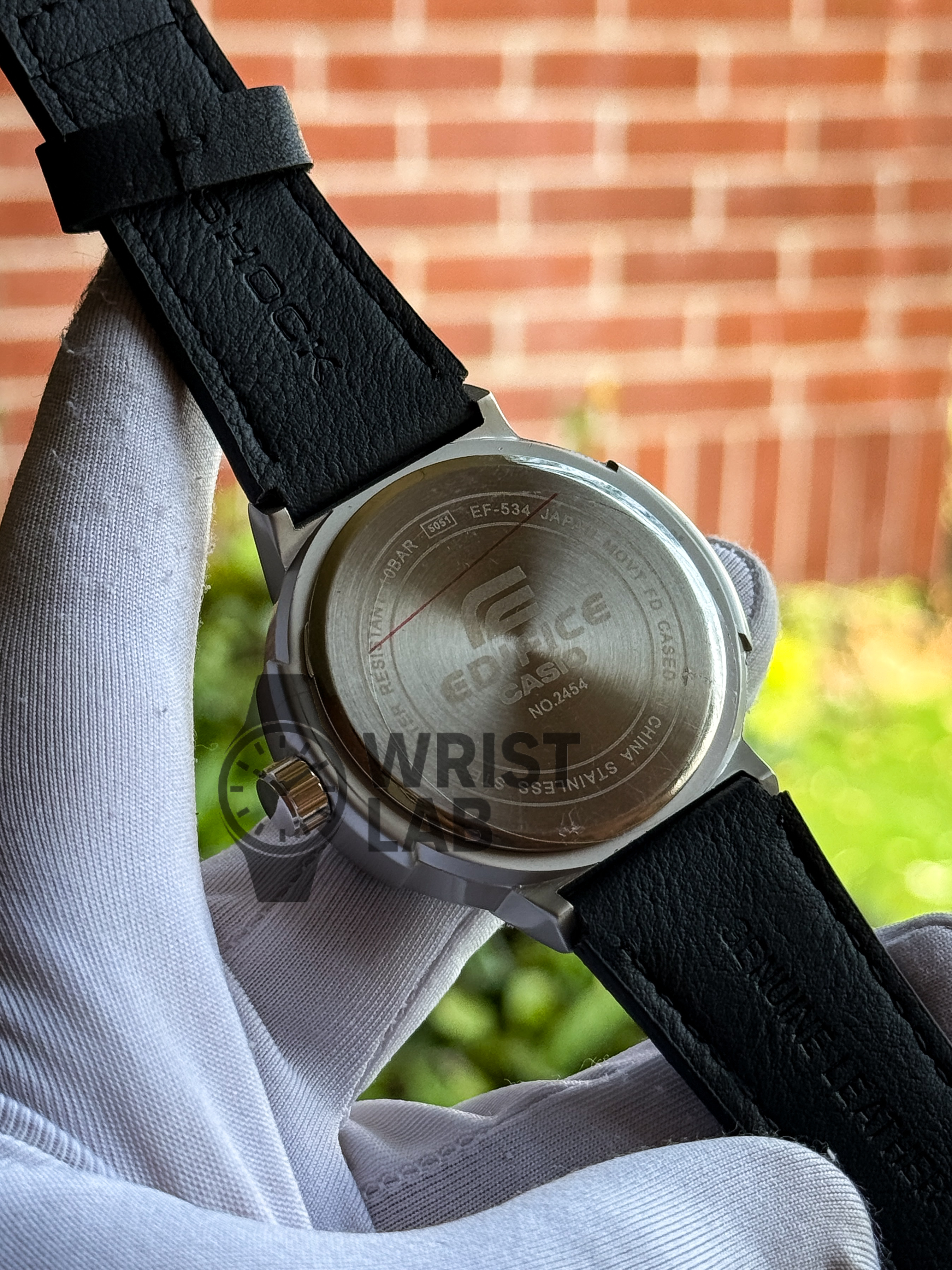 CASIO ROUND CASE WHITE DIAL BLACK BELT_img_1