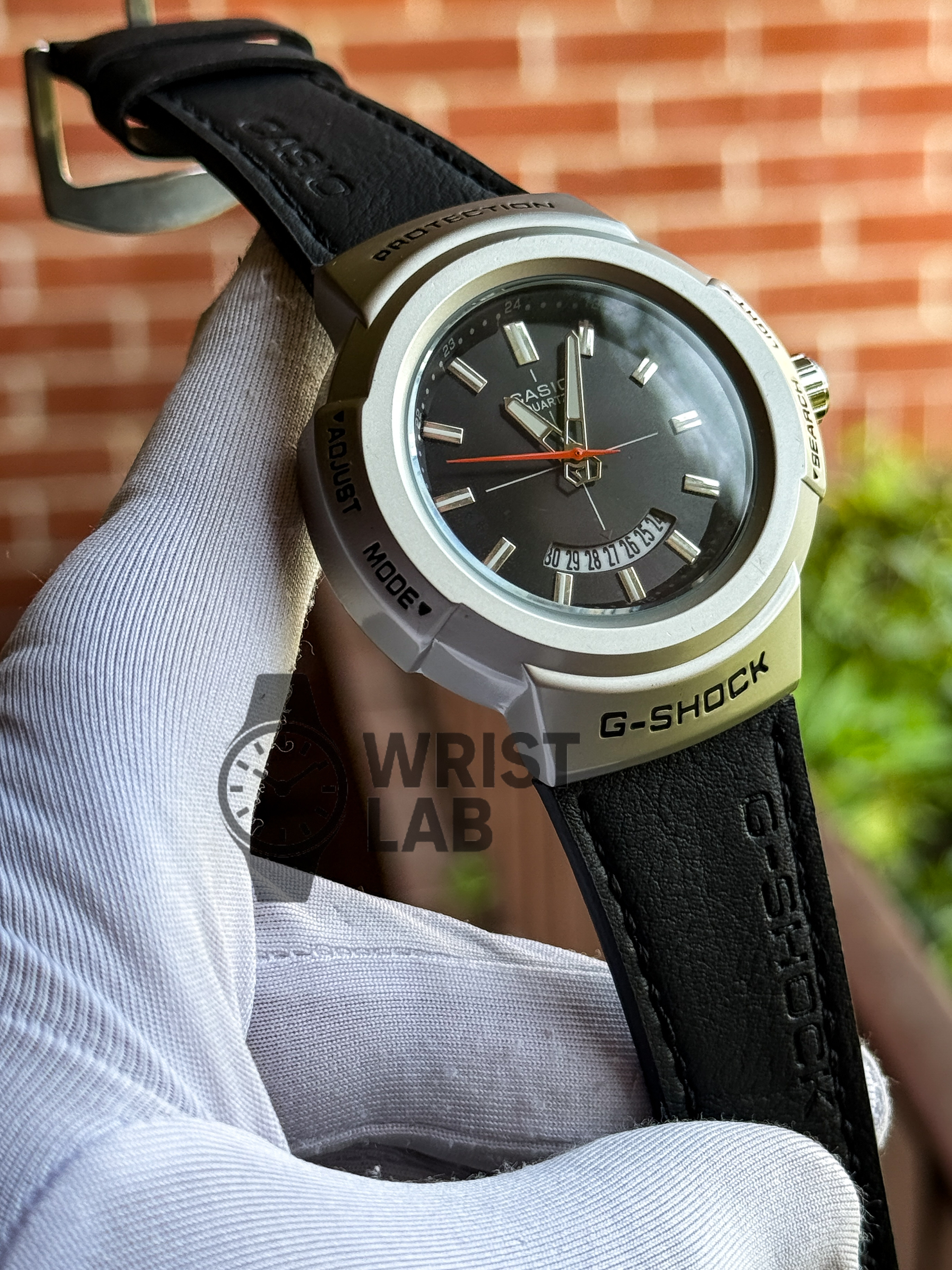 CASIO ROUND CASE BLACK DIAL BLACK BELT_img_0