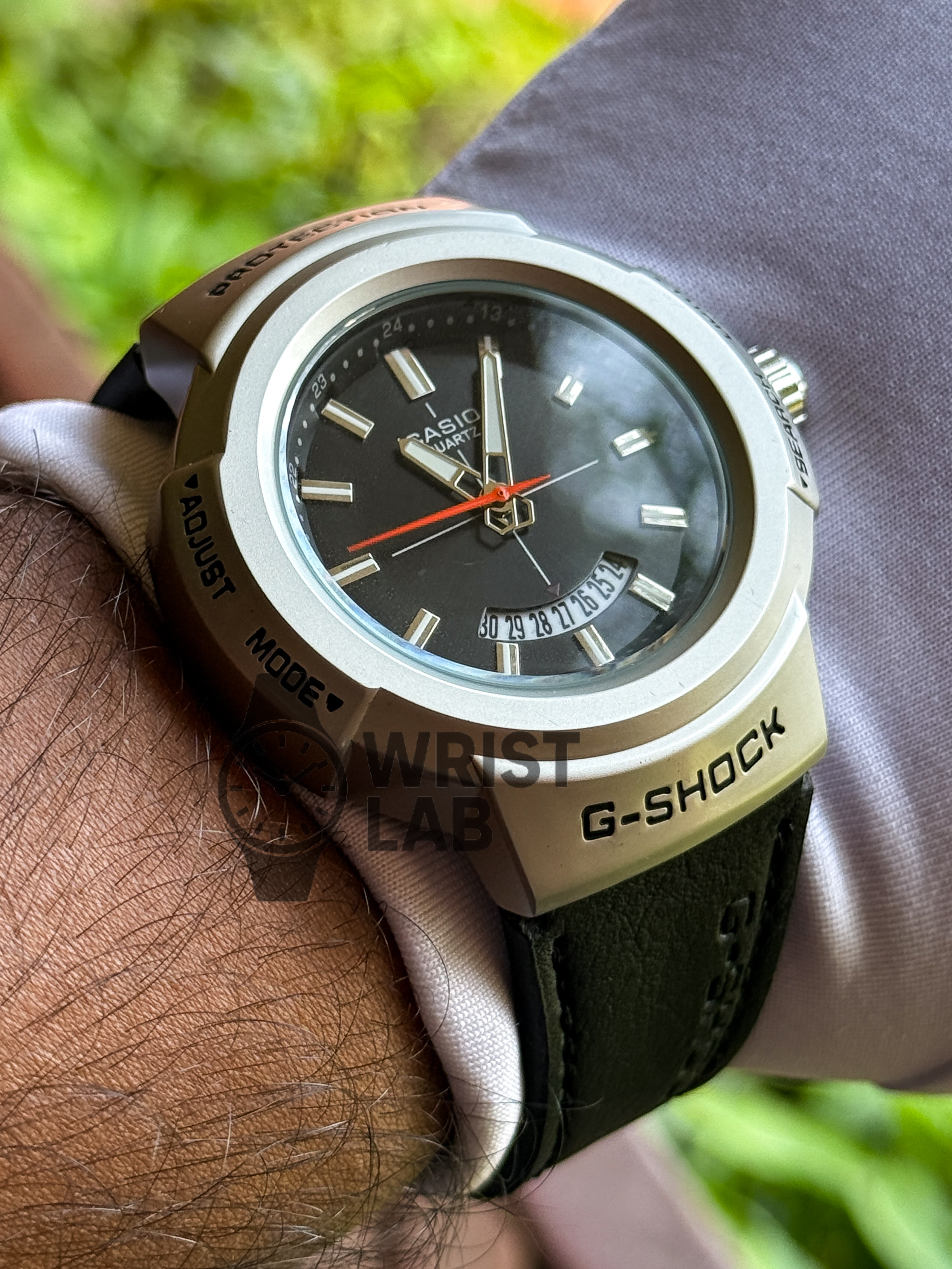 CASIO ROUND CASE BLACK DIAL BLACK BELT_img_2
