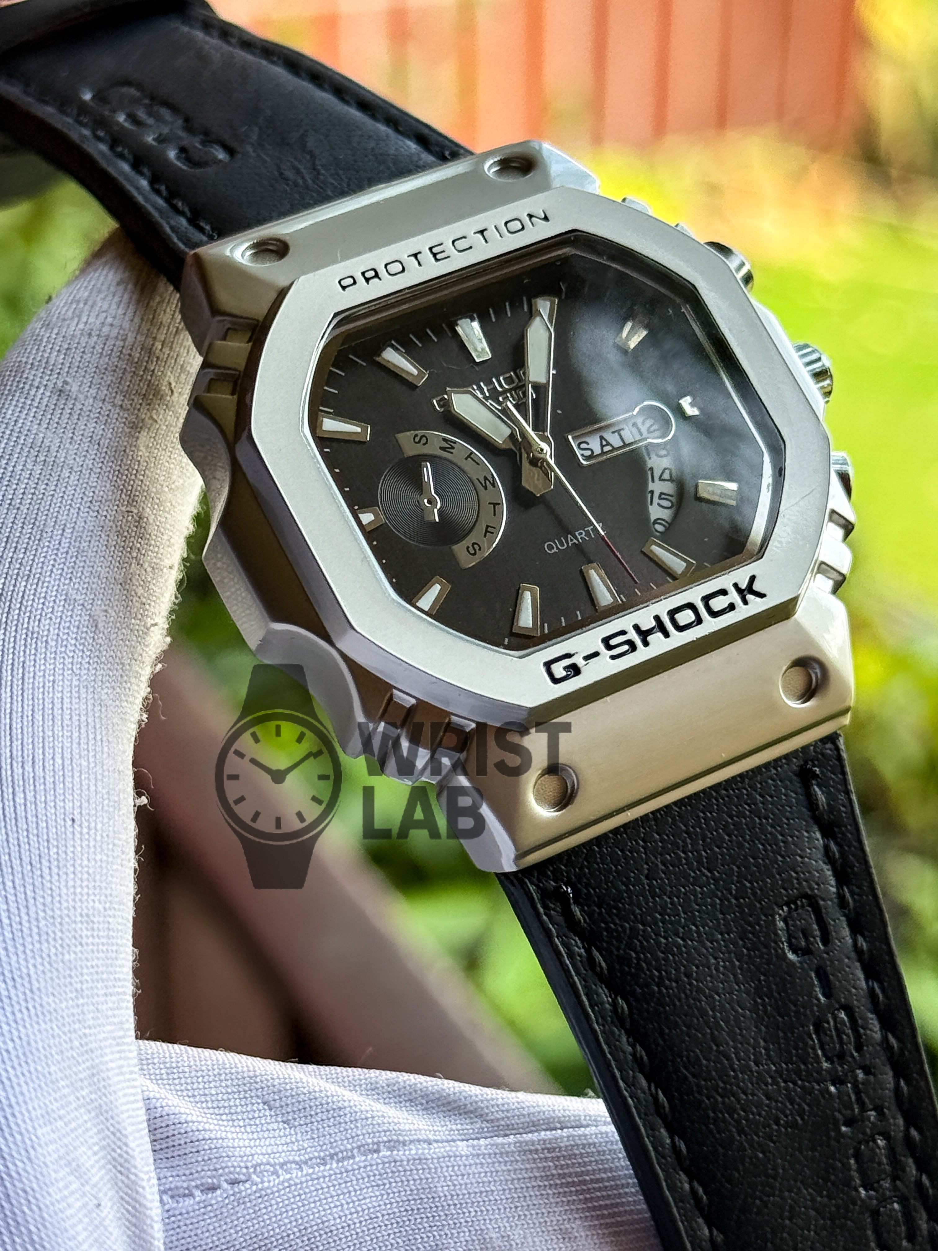 G-SHOCK SQUARE CASE SIMPlE BLACK DIAL BLACK BELT_img_1