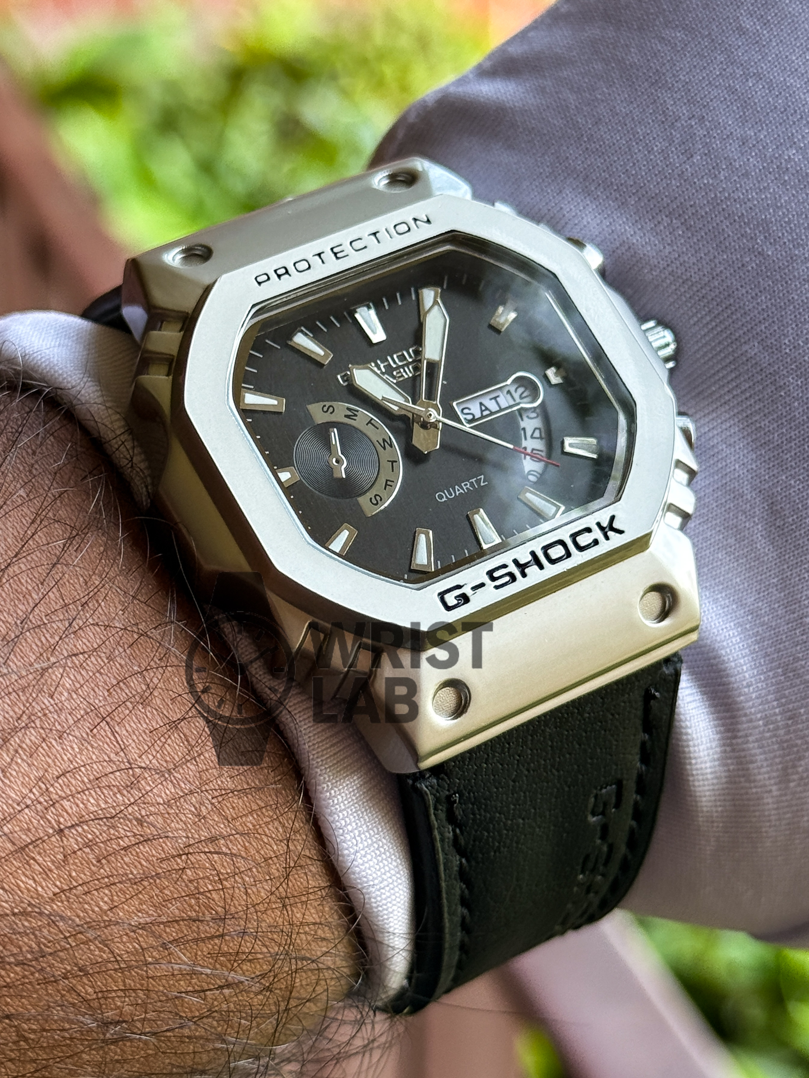 G-SHOCK SQUARE CASE SIMPlE BLACK DIAL BLACK BELT_img_2