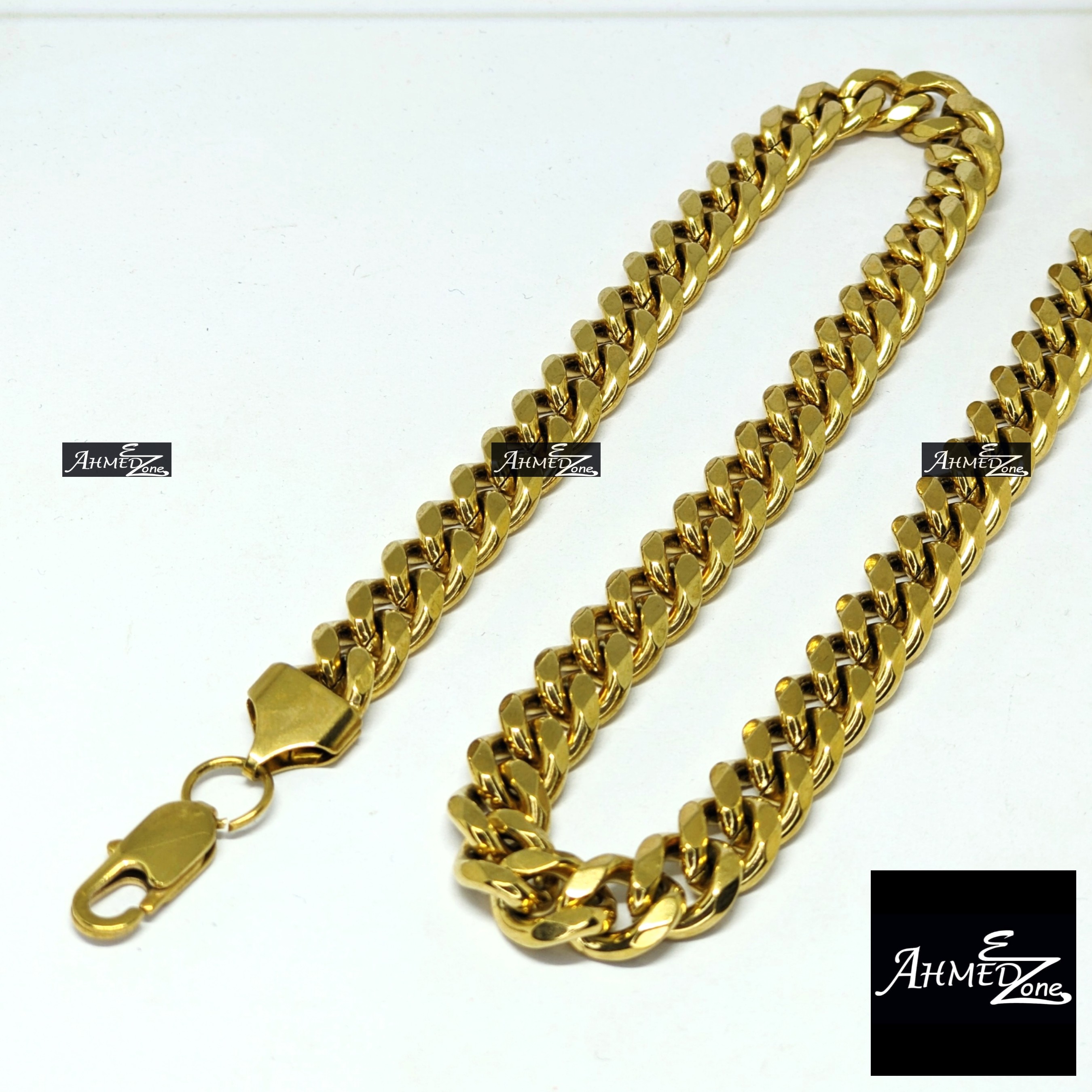 9mm Premium Quality Cuban Neck Chain Stainless Steel (GC-333)