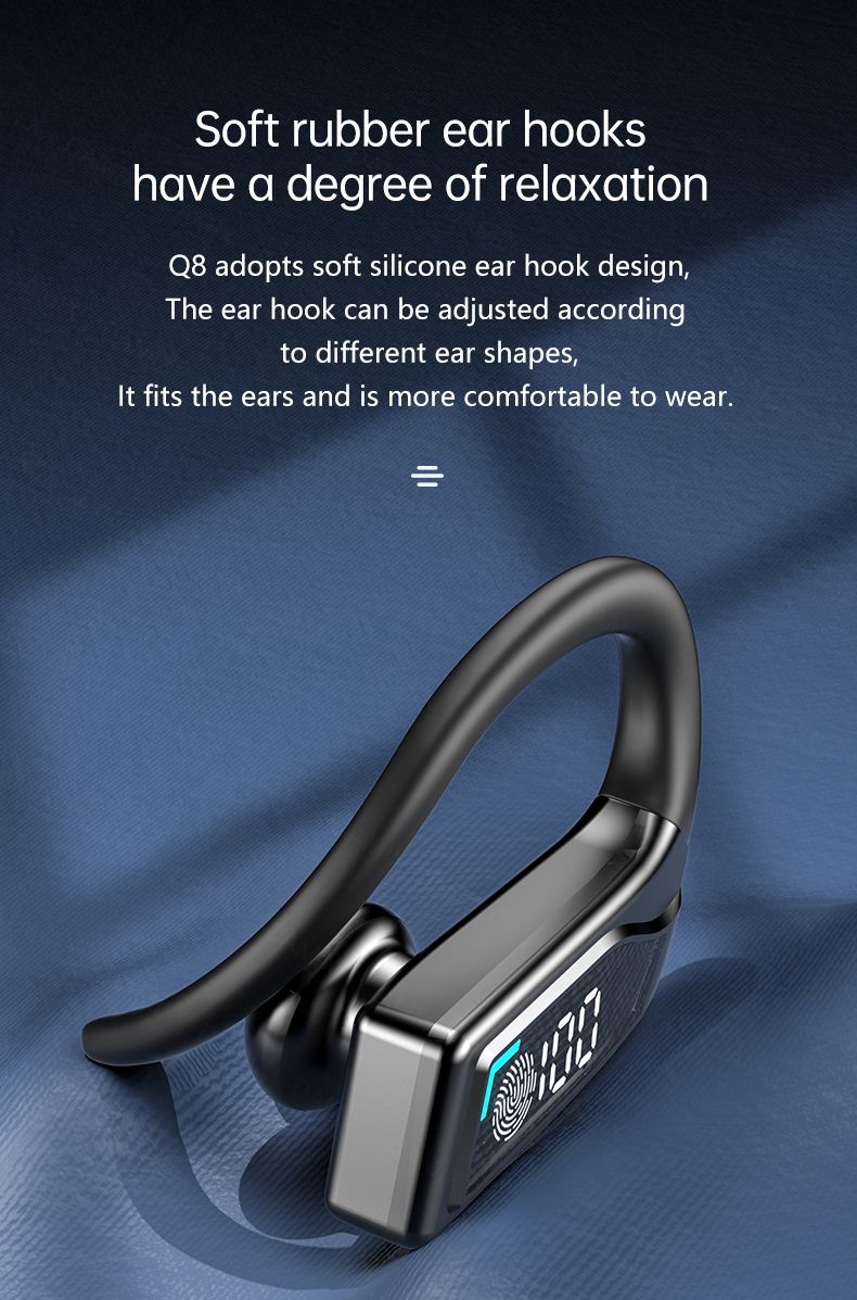 Q8 TWS HiFi Stereo Waterproof Ear Hook Headphones_img_5