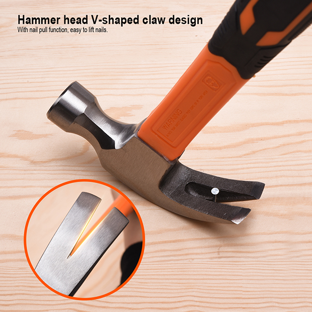 HARDEN 590215 16oz Claw Hammer, 500gm, Fiberglass Handle; 590215_img_2