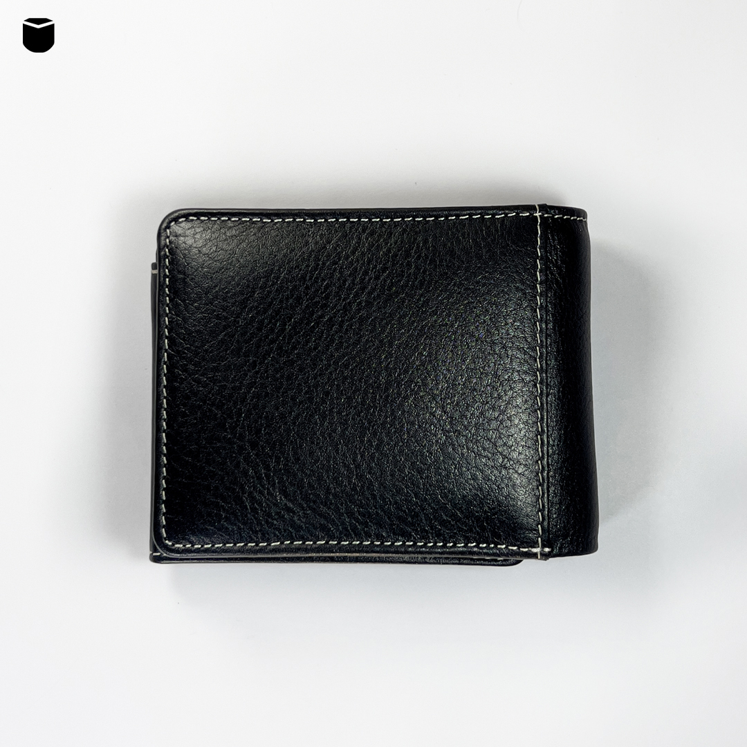 BlackVault Premium Leather Bi-Fold Wallet_img_2