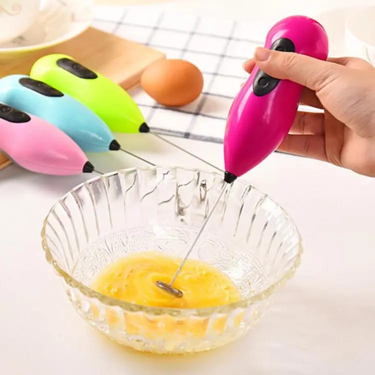 Electric Foam Maker for Milk, Coffee, Egg Beater, Juice, Cafe With battery_img_1