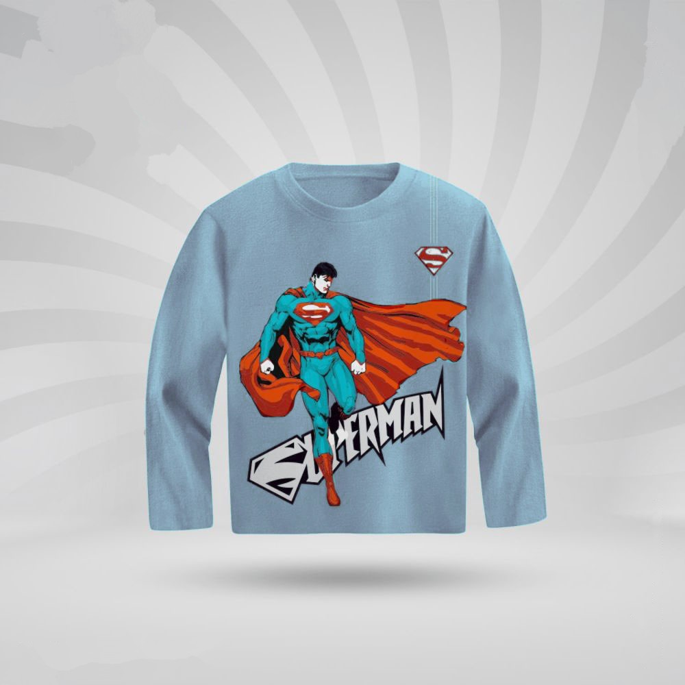Kids Premium Full Sleeve T-Shirt -SUPERMAN