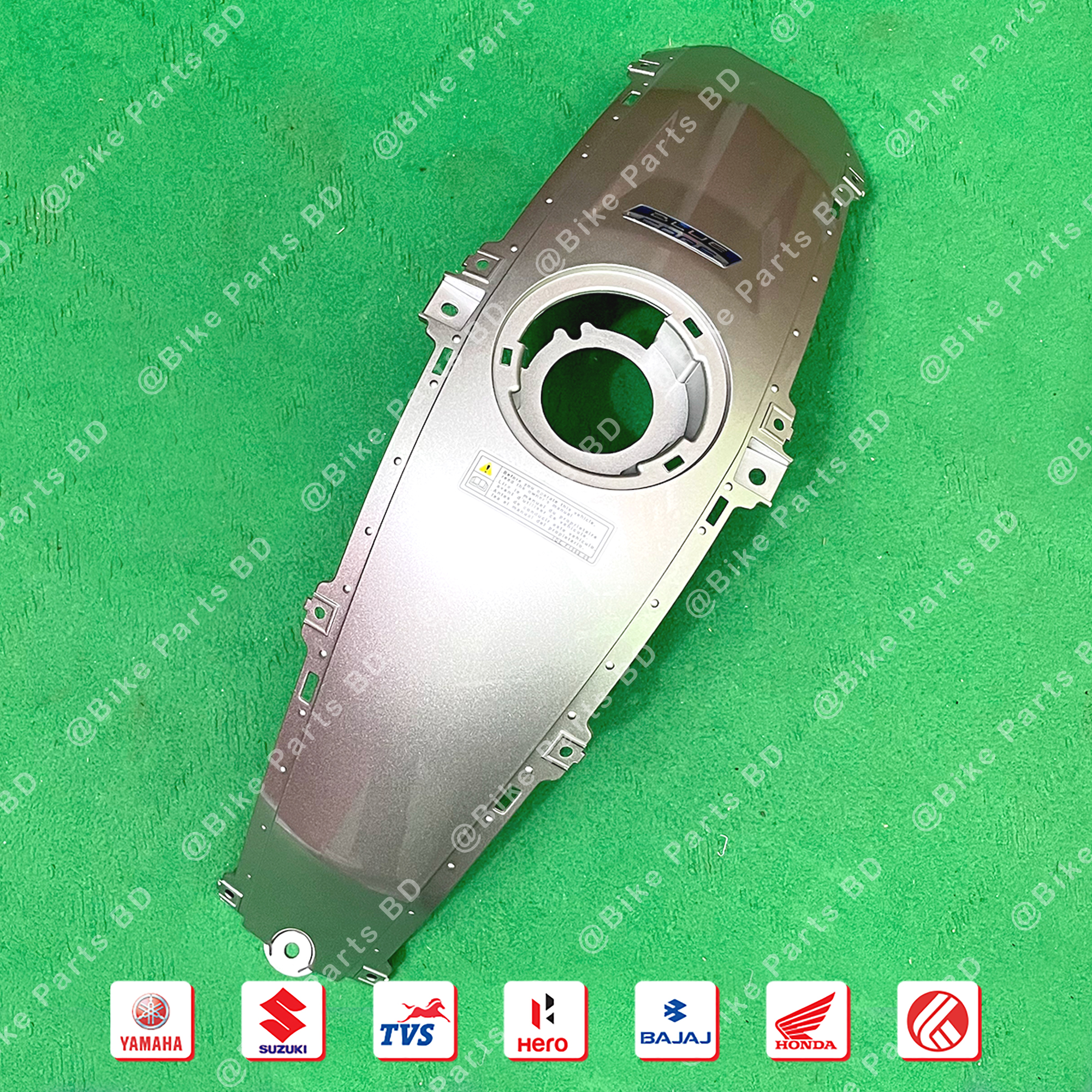 Cover Top (Silver) for Yamaha FZS & Fazer V2 (White Color) bike. thumbnail 2