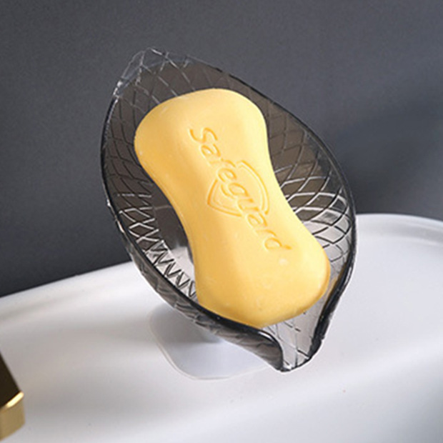 Portable Anti-slip Soap Holder Leaf Shape - লিফ শেইপ পোর্টেবল সোপ হোল্ডার_img_2