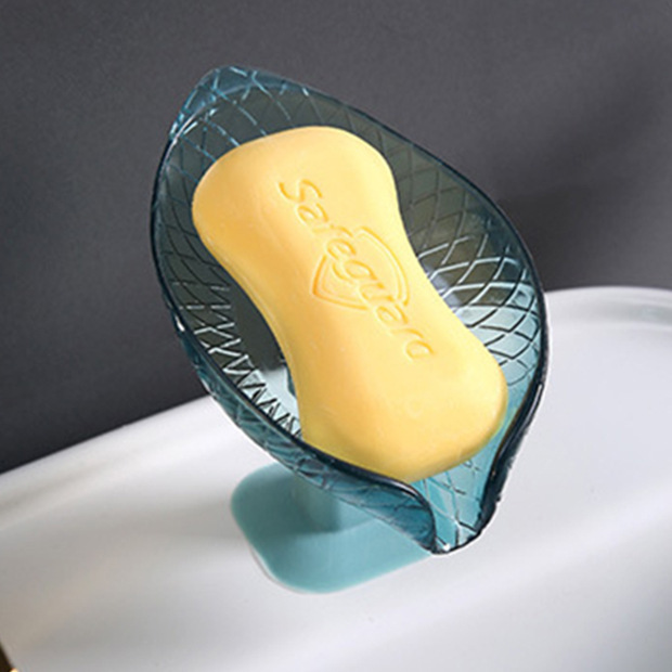 Portable Anti-slip Soap Holder Leaf Shape - লিফ শেইপ পোর্টেবল সোপ হোল্ডার_img_3