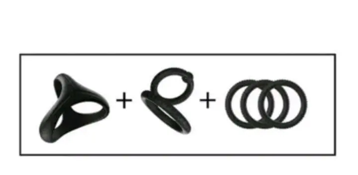 Premium Silicone Combination Cock Ring for Men - Image 5
