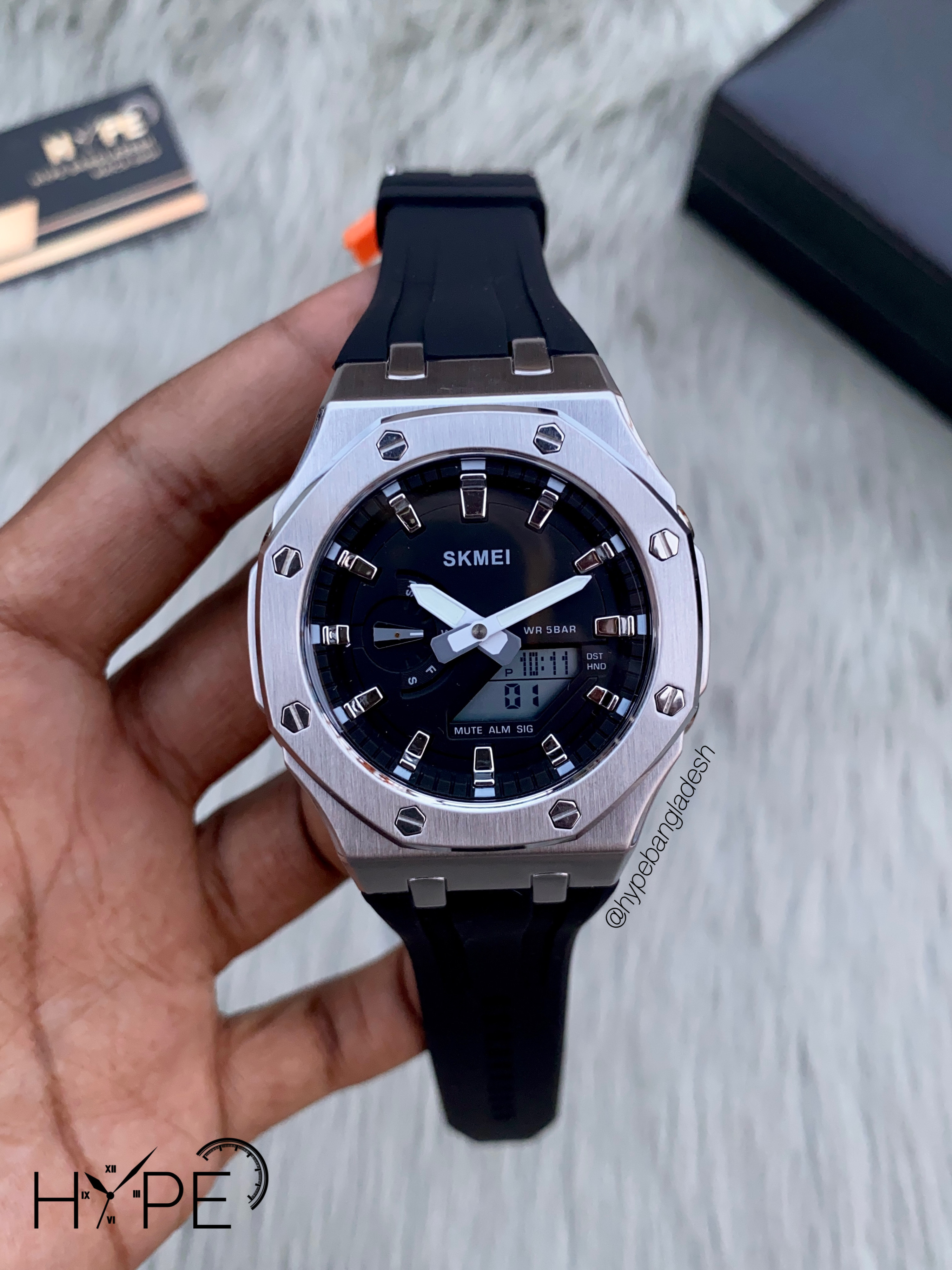 SKMEI dual time (Silver)