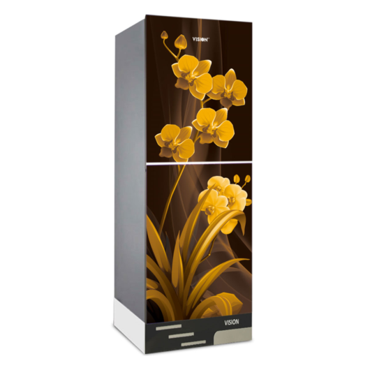 VISION Glass Door Refrigerator RE-216 Liter pansy Fancy Bottom Mount_img_0
