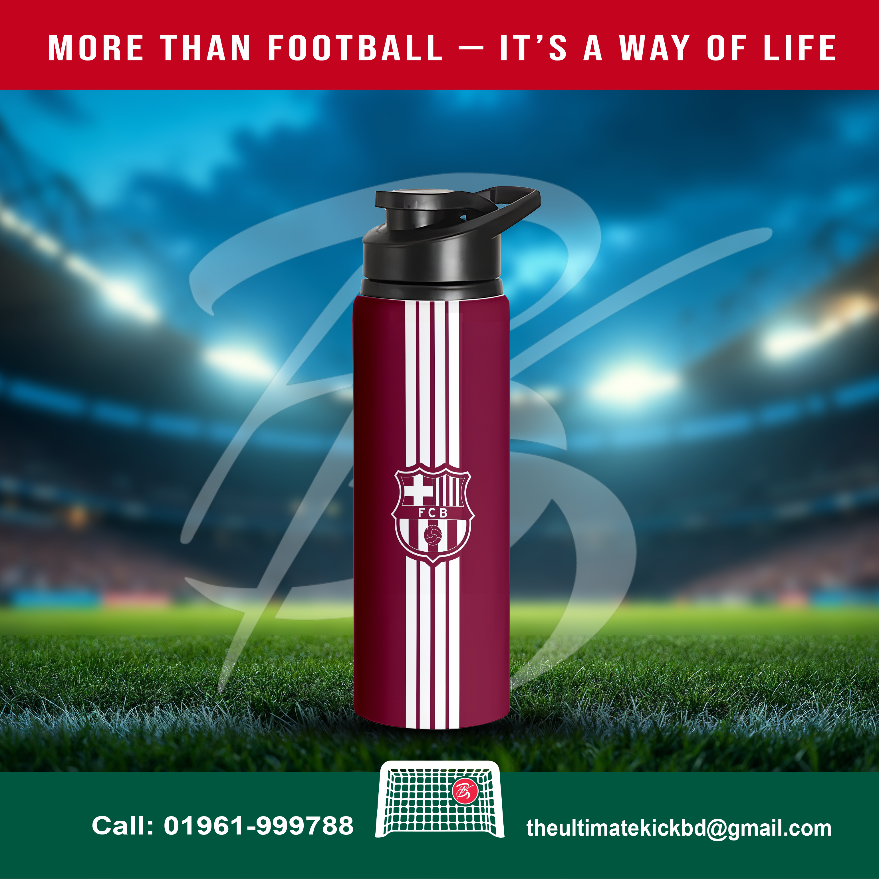 Barça in Your Hand – Sporty Hydration Bottle