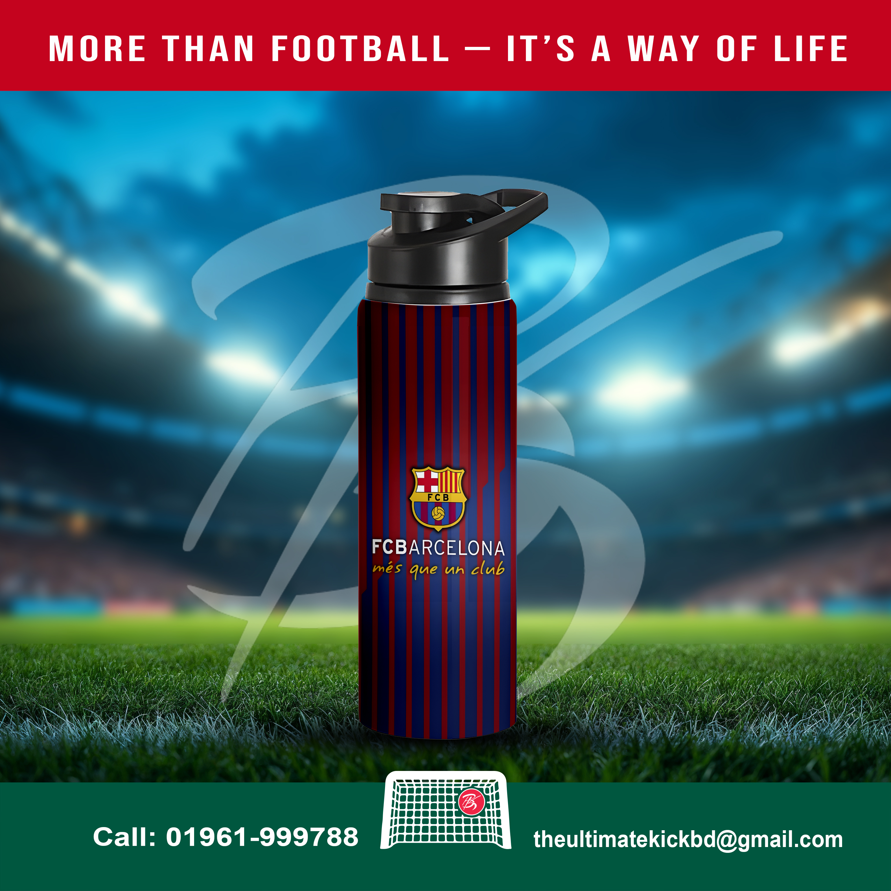 "Unleash the Culé in You – FC Barcelona Sport Bottle
