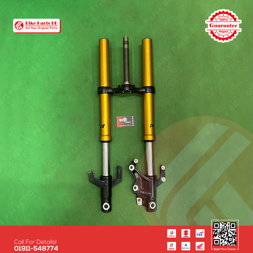 Fork Assembly (Black Color) for Yamaha R15 V4, R15M & MT15 V2 bike. thumbnail 2