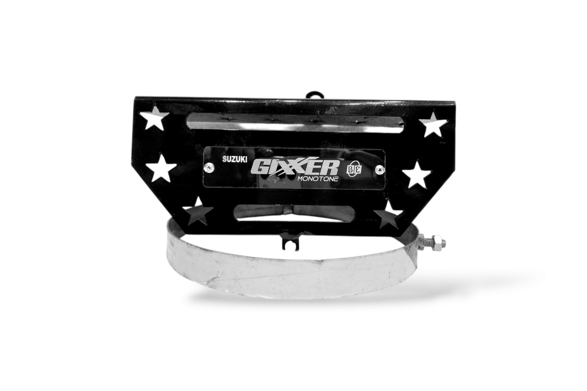 Premium Black Star Model Silencer Gourde For Gixxer All Model_img_0