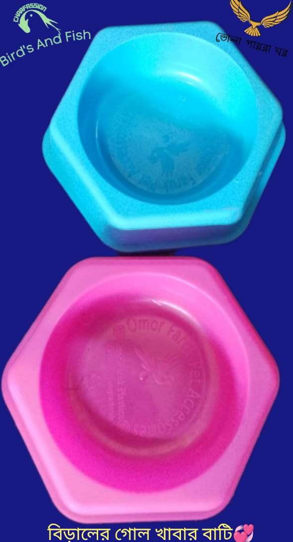 বিড়ালের গোল ফুড বোল (বাটি)