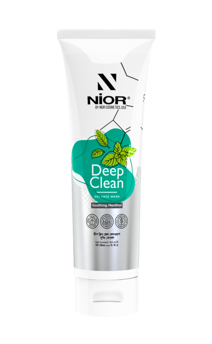 Nior Deep Clean Gel Face Wash Soothing Menthol 100ml - Image 1