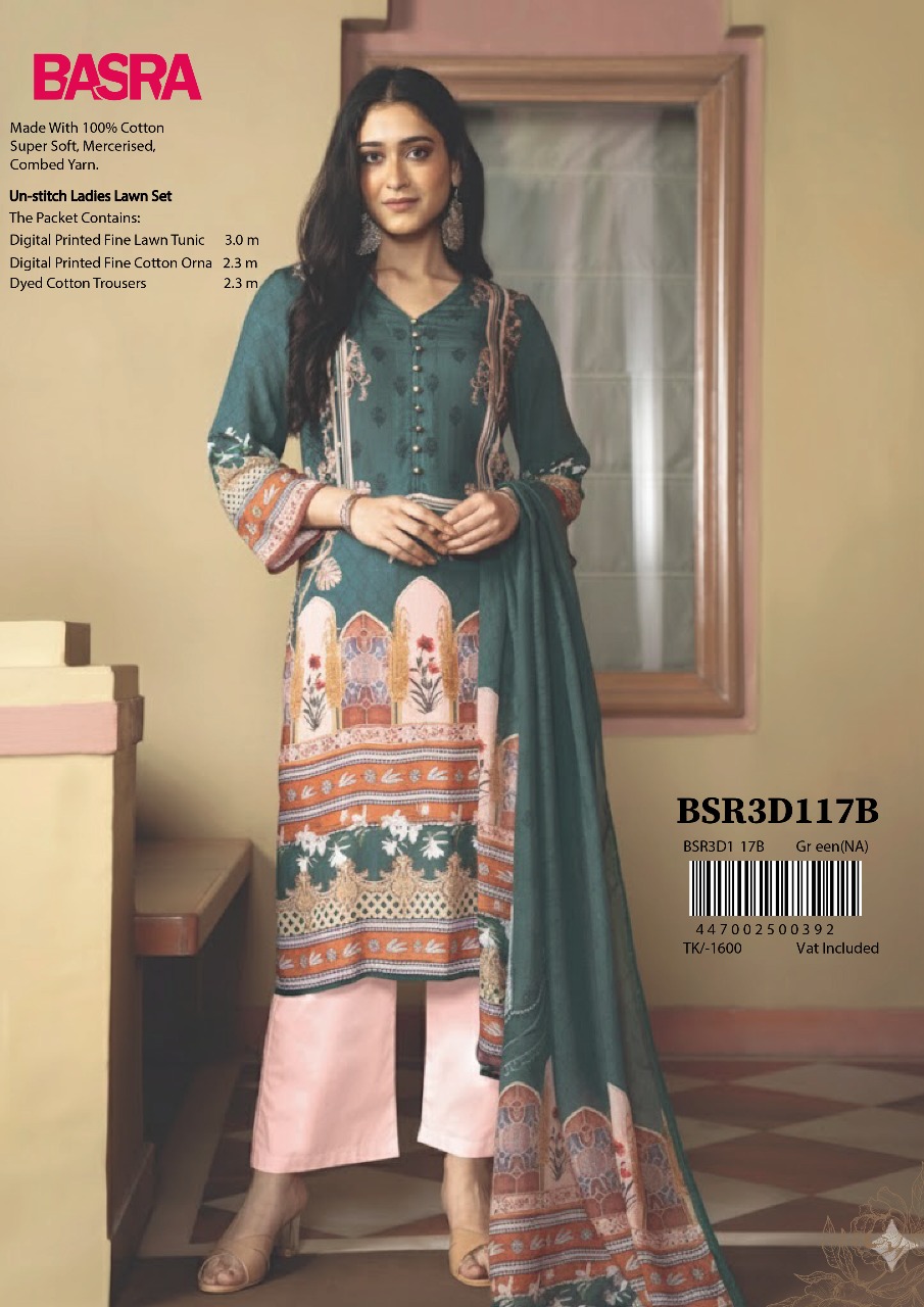 BASRA Unstiched 3 Pcs Set_img_1