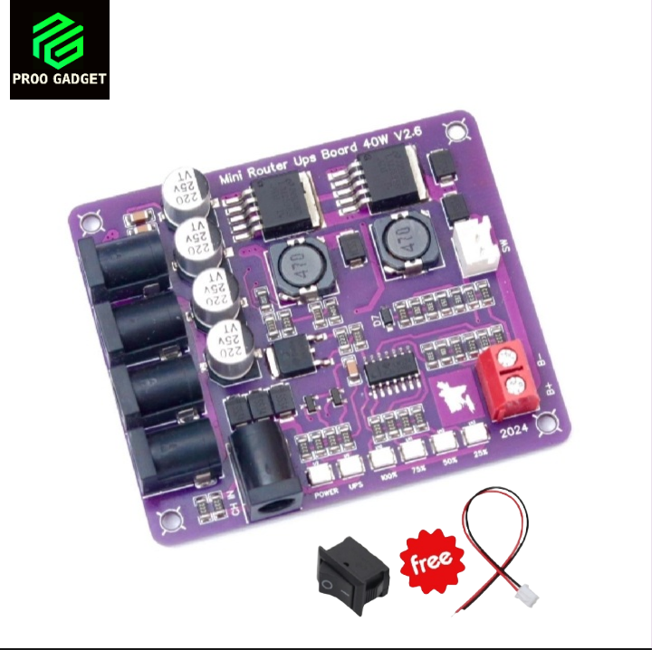 Mini Router UPS Circuit Borad 40W V2.6 Battery Charger Board 11.1V Battery Charger