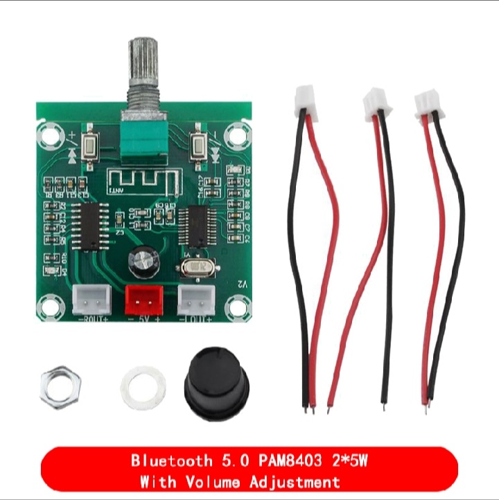 XH-A158 ultra clear Bluetooth 5.0 Amplifier Board Mini Module Board 2 Channel 5W+5W For/ Sound box circuit/ Bluetooth Speaker Circuit Board