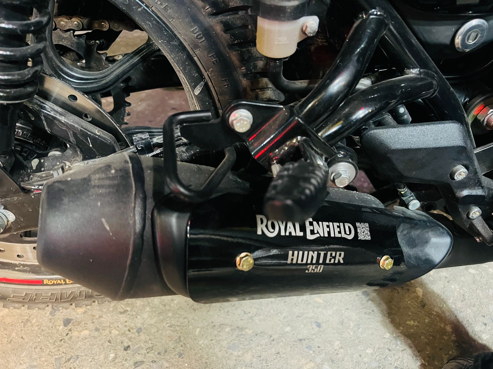 Premium Silencer Cover For Royal Enfield Hunter 350_img_0