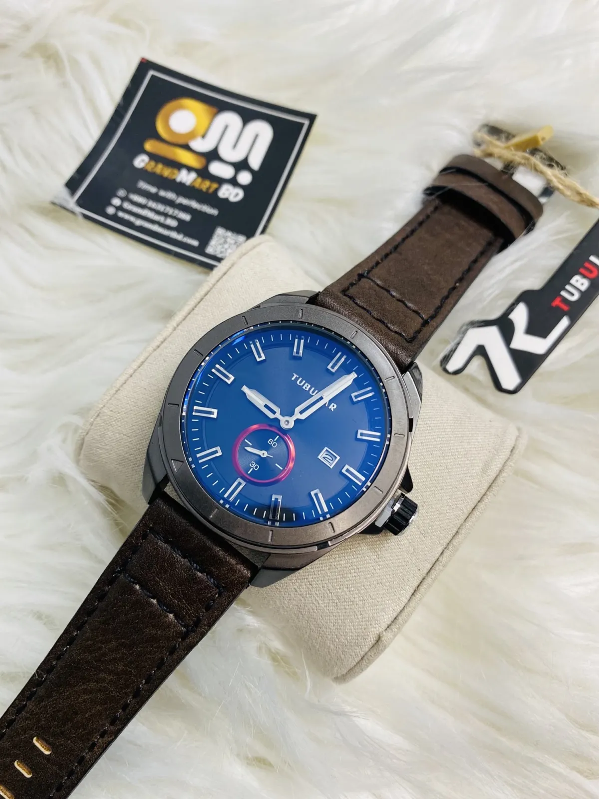Tubular Chronograph Leather chocolate