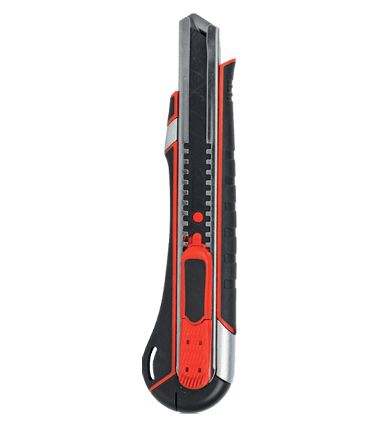 CROWN Professional Snap-Off Knife, 9mm, Zinc alloy+TPR, SK5; CPHKN-SOC09