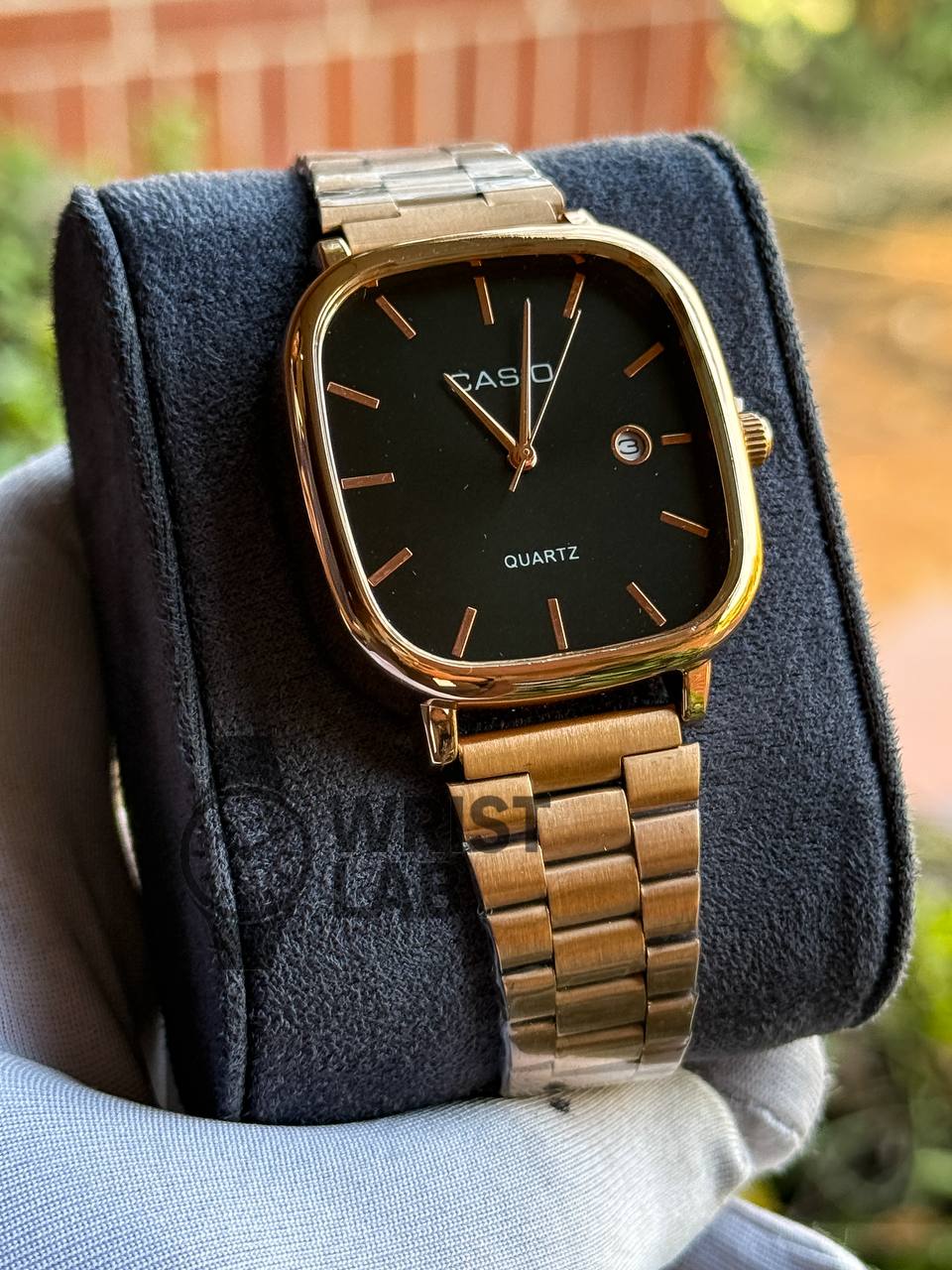 CASIO QUARTZ VINTAGE CHAIN ROSE GOLD BLACK_img_1