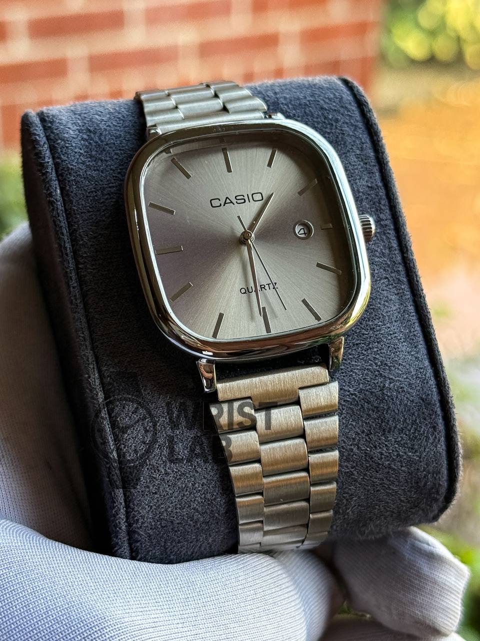 CASIO QUARTZ VINTAGE CHAIN SILVER GREY_img_1